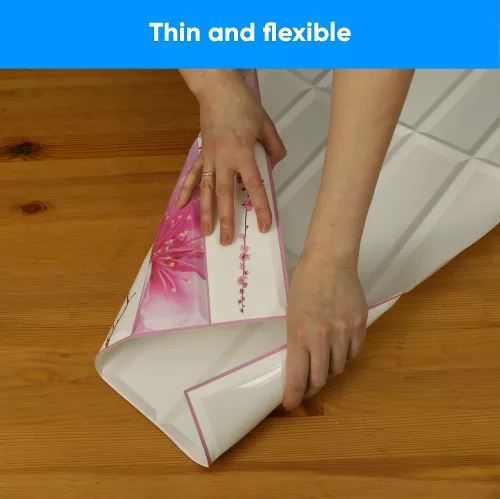 3D PVC falpanel Virág mintás