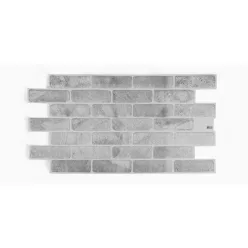 3D PVC falpanel Régi szürke tégla mintás