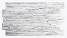 3D PVC falpanel Világosszürke palakő mintás