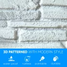 3D PVC falpanel Világosszürke palakő mintás