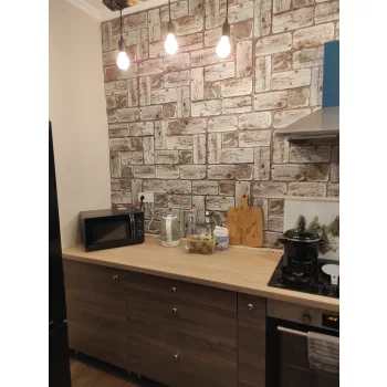 3D PVC falpanel Fehér farönkök mintás