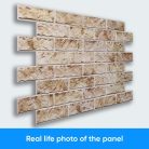 3D PVC falpanel Stone Hebron, 60 cm magas,