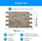 3D PVC falpanel Stone Hebron, 60 cm magas,