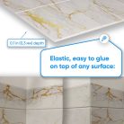 3D PVC falpanel Tile Marble Fusion