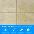 3D PVC falpanel Krém csempe mintás