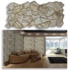 3D PVC falpanel Sandstone honey