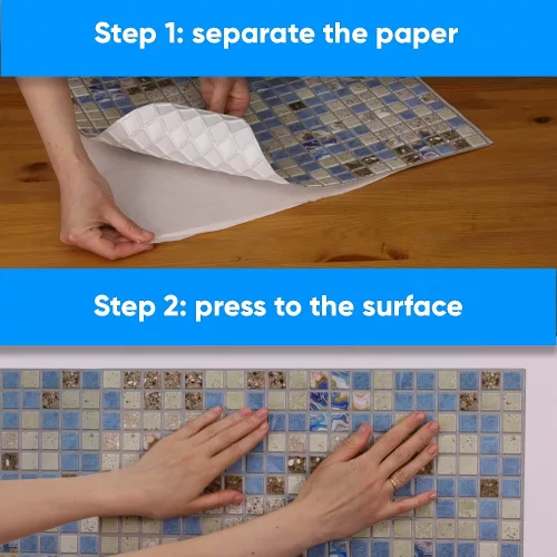 3D Öntapadós PVC falpanel, Foxy, 48x48 cm