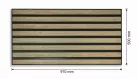 3D PVC falpanel "Rail Oak" vasúti tölgy