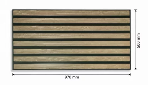 3D PVC falpanel "Rail Oak" vasúti tölgy