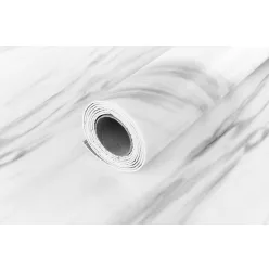 Öntapadós PVC panel, 280 x 60 cm, Lágy szürke márvány