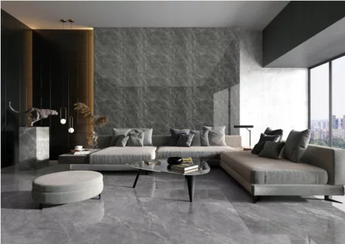 Öntapadós PVC panel, 280 x 60 cm, Grafit szürke márvány