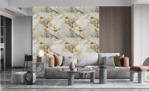 Öntapadós PVC panel, 280 x 60 cm, Borostyán-szürke márvány
