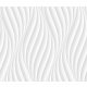 Dimex tapéta, Szürke-fehér hullám mintás, 7,5m2/tekercs