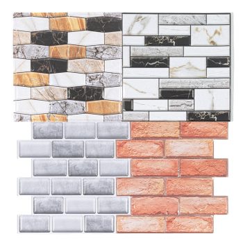 Csempematrica, Öntapadós 3D PVC falpanel