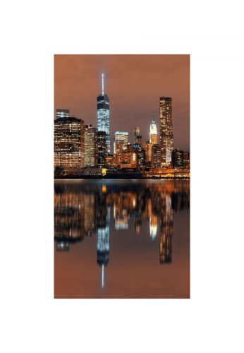 Fotótapéta Manhattan tükörképe a vízben - 150x270 - cm