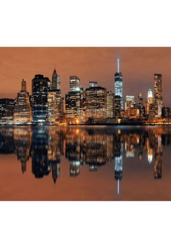 Fotótapéta Manhattan tükörképe a vízben - 300x270 - cm