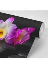 Fotótapéta lila orchidea Zen köveken - 375x250 -