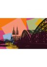 Fotótapéta Köln város digitális illusztrációja - 225x150 -