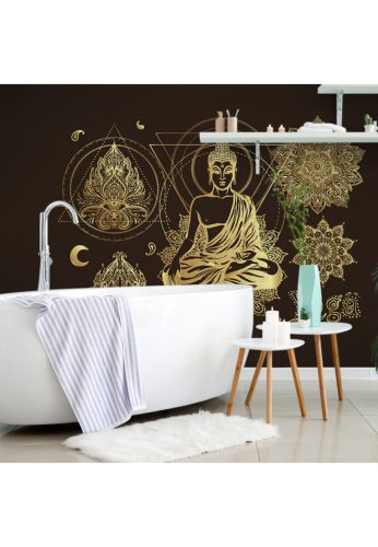 Fotótapéta Arany meditáló Buddha - 450x300 -