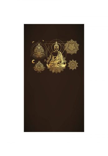 Fotótapéta arany Buddha - 150x270 - cm