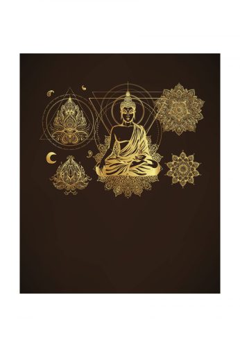 Fotótapéta arany Buddha - 225x270 - cm