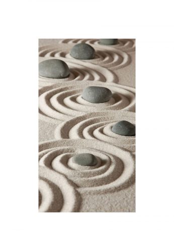 Fotótapéta Zen kövek homokos körökben - 150x270 - cm