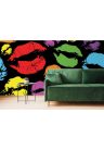 Fotótapéta pop art csókok - 375x250 -