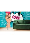 Fotótapéta pop art designnal - LOVE - 225x150