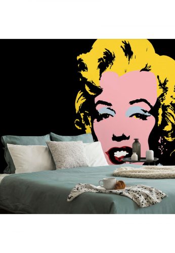 Fotótapéta pop art Marilyn Monroe fekete háttéren - 300x200 -