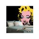 Fotótapéta pop art Marilyn Monroe fekete háttéren - 150x100 -