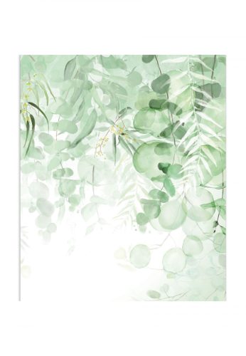 Tapéta enyhe zöld levelek - 225x270 - cm
