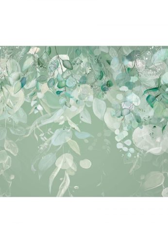Tapéta pasztell zöld levelek - 300x270 - cm