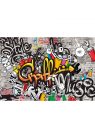 Fotótapéta színes graffiti - 225x150 -