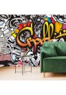 Fotótapéta színes graffiti - 150x270 - cm