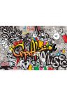 Fotótapéta színes graffiti - 150x270 - cm