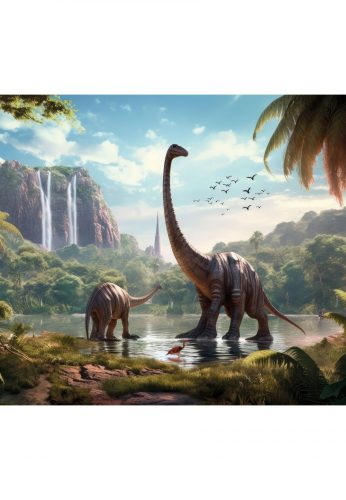 Tapéta a dinoszauruszok felfedezetlen földje - 300x270 - cm