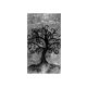 Tapéta fekete fehér életfa - 150x270 - cm