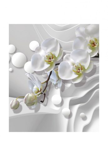 Fotótapéta orchidea absztrakt háttéren - 225x270 - cm