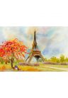 Fotótapéta Eiffel torony pasztell színekben - 150x100 -