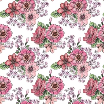 Dimex tapéta, Virág mintás, 7,5m2/tekercs