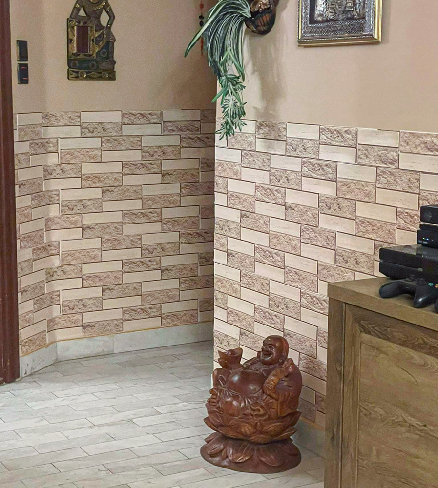 Előterek és folyosók átalakítása 3D PVC falpanellal