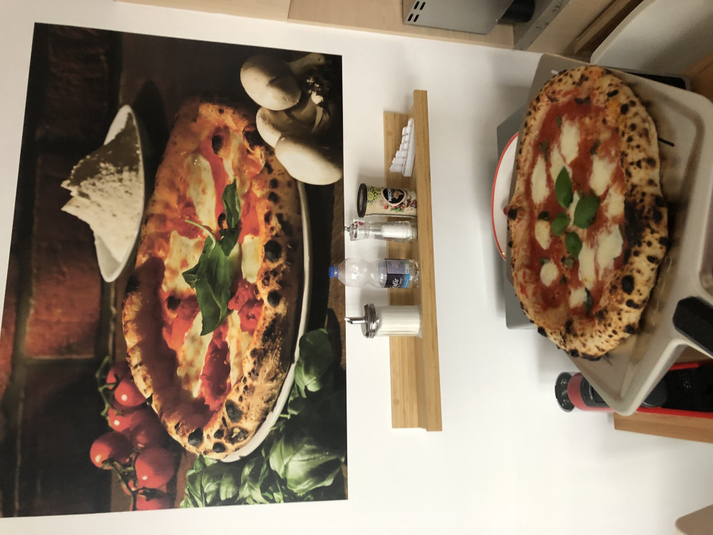 Pizza poszter, fotótapéta, Vlies (104 x 70,5 cm)

