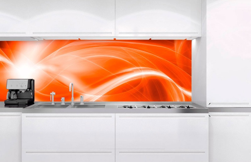 ORANGE ABSTRACT öntapadós konyhai poszter, 180x60 cm ORANGE ABSTRACT öntapadós konyhai poszter, 180x60 cm