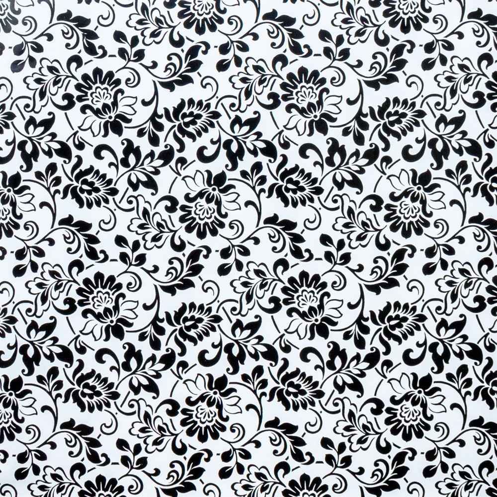 Gekkofix HERITAGE BLACK WHITE öntapadós tapéta 45 cm x 15 m