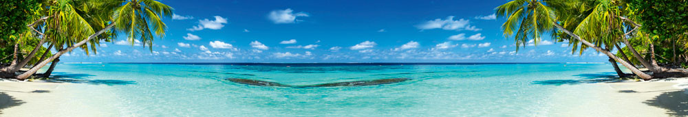 PARADISE BEACH öntapadós konyhai poszter, 350x60 cm